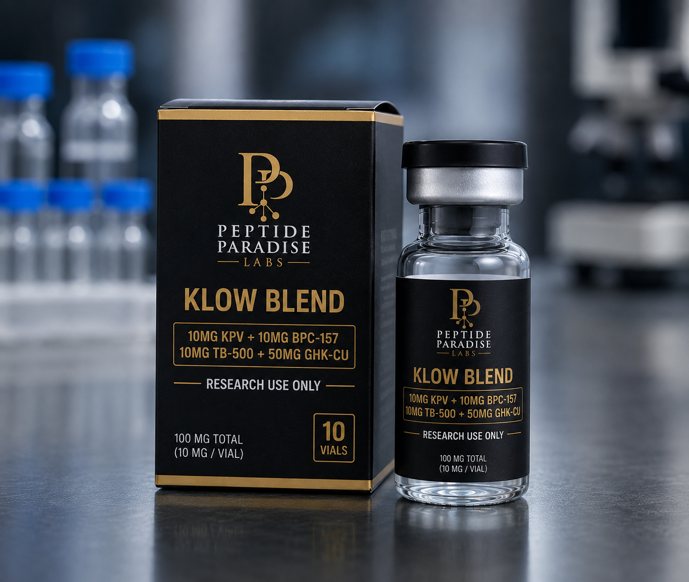 KLOW Blend (10MG KPV + 10MG BPC-157 + 10MG TB-500 + 50MG GHK-CU)